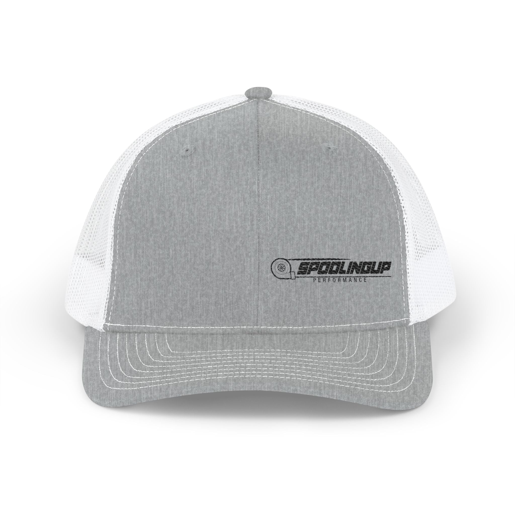 Black Logo Trucker Cap — Embroidered